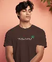 Brown Weed Quote T-Shirt – Trendy Casual Streetwear for Men