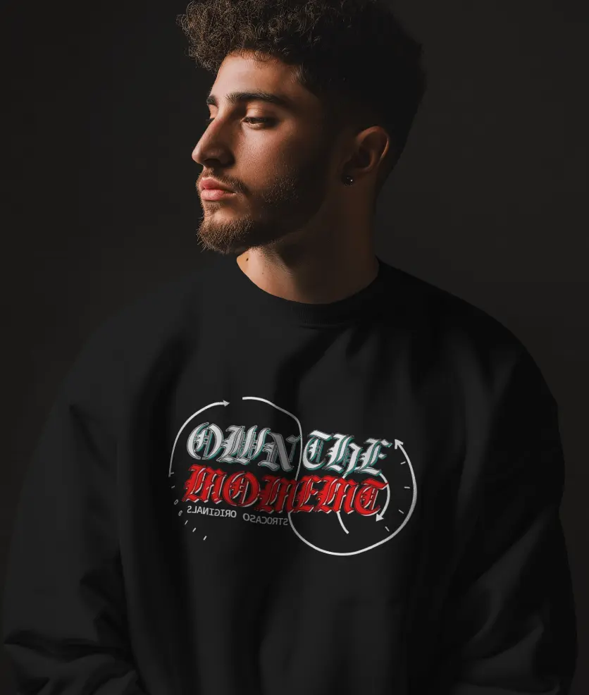 Essential Black Men's Sweatshirt – Stylish Streetwear