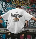 Exclusive Street Panda White Oversized T-Shirt for Men