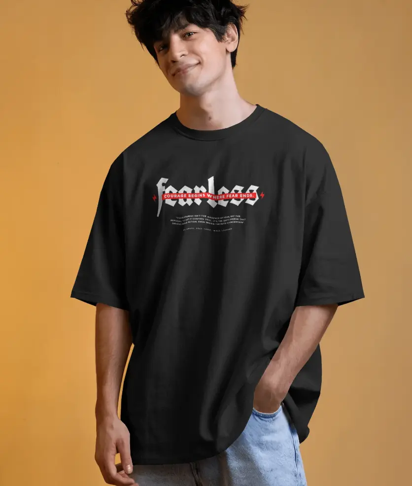 Fearless Oversized Tee For Men