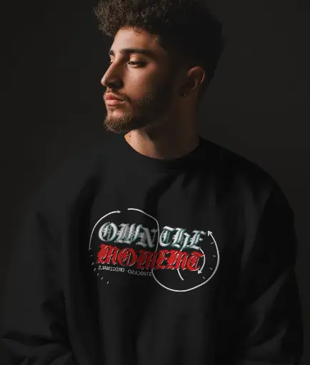 Essential Black Men's Sweatshirt – Stylish Streetwear