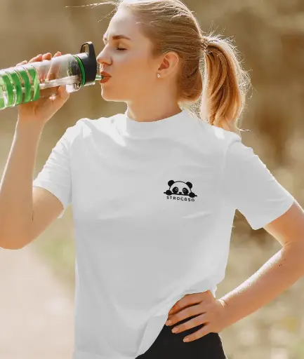 Strocaso Classic Comfort White T-Shirt for Women