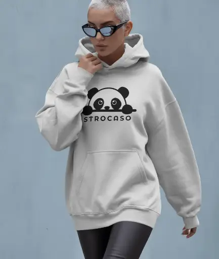 Strocaso White Signature Hoodie for Women