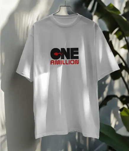 One AMillion Premium White Oversized T-Shirt for Men